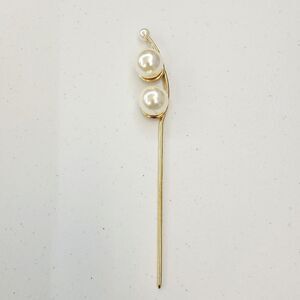 2/$20 Brand New Pearl Gold Hair Pin
